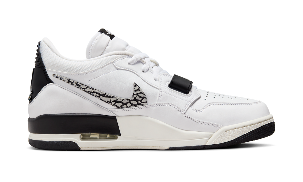 Air Jordan Legacy 312 Low White Black Elephant Swoosh CD7069-110 — Vista 2