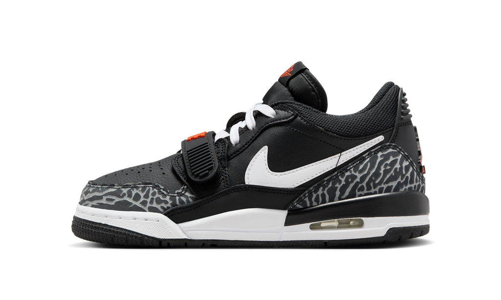 Air Jordan Legacy 312 Low Black White Safety Orange (GS) CD9054-018 — Vista 1
