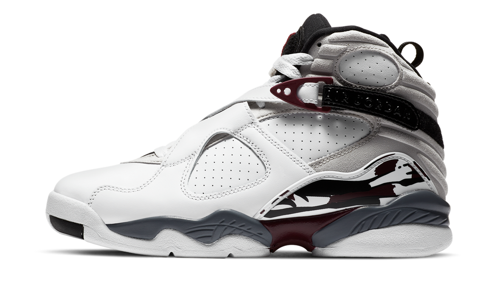 Air Jordan 8 Retro White Burgundy (Women's) CI1236-104 — Vista 1