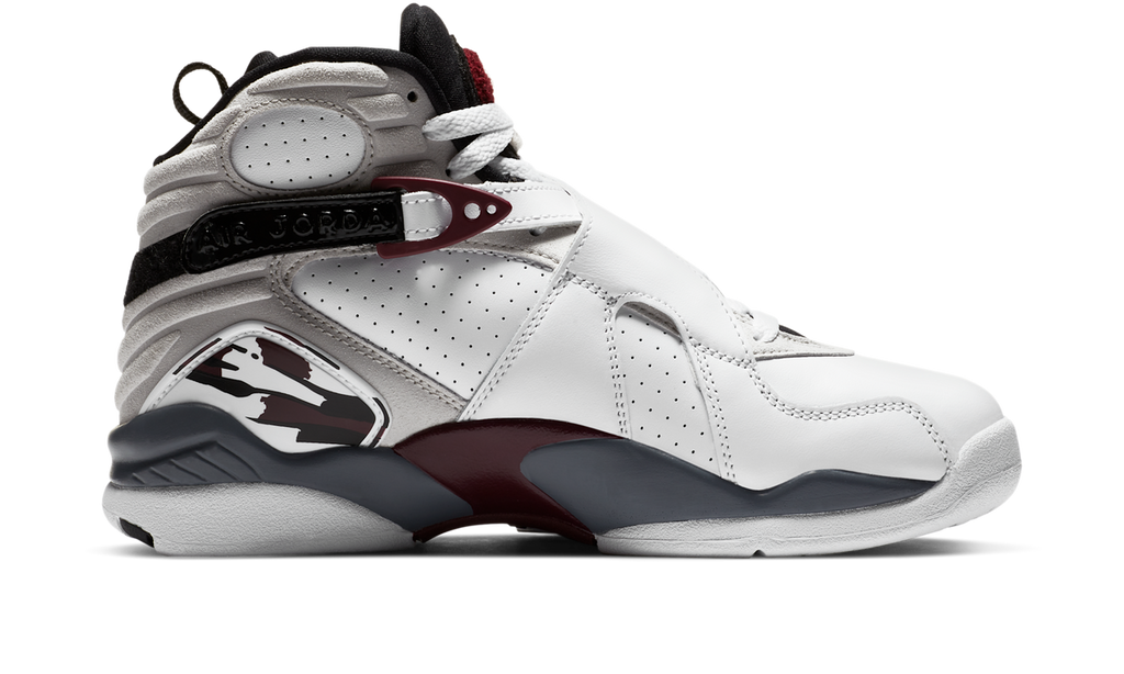 Air Jordan 8 Retro White Burgundy (Women's) CI1236-104 — Vista 2