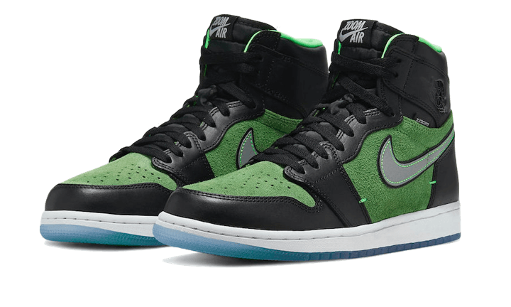 Air Jordan 1 Retro High Zoom Black Green CK6637-002 - Vista 2