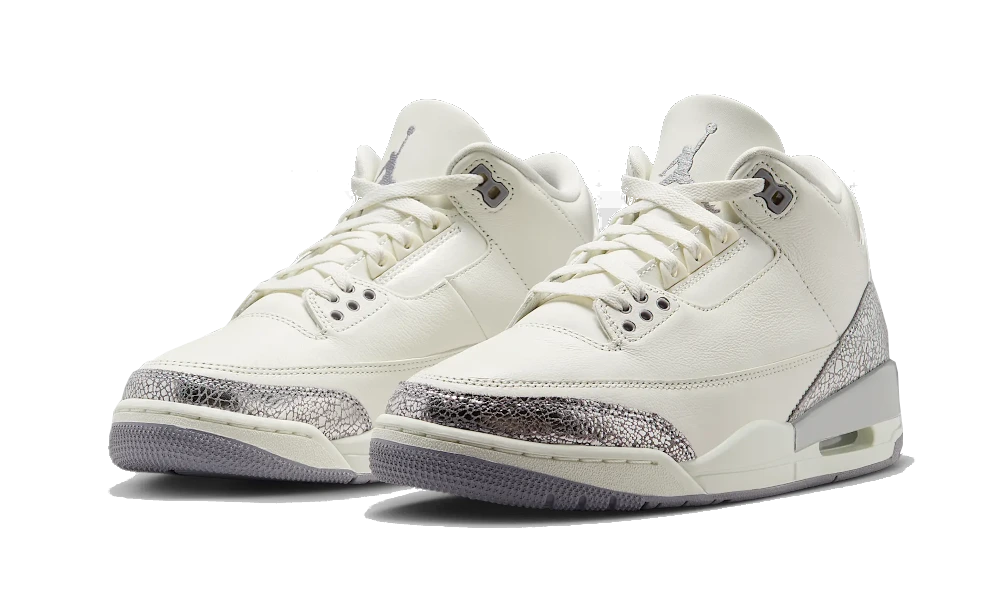 Air Jordan 3 Retro Sail Cement Gray CK9246-100 — Vista 2