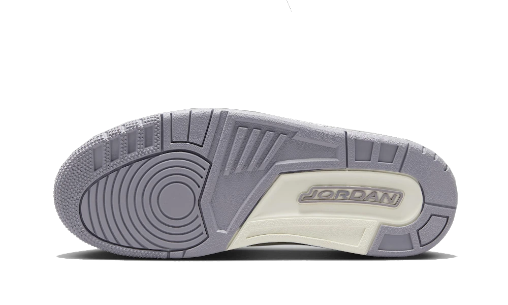 Air Jordan 3 Retro Sail Cement Gray CK9246-100 — Vista 3