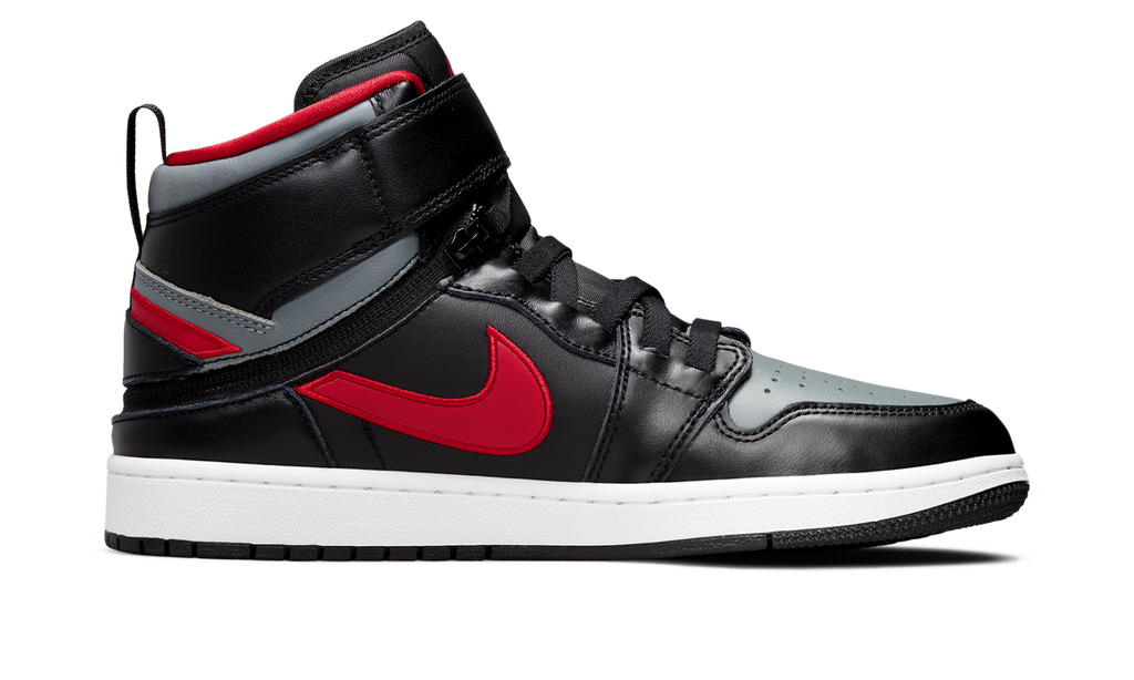 Air Jordan 1 High FlyEase Black Gym Red Smoke Grey CQ3835-006 — Vista 2
