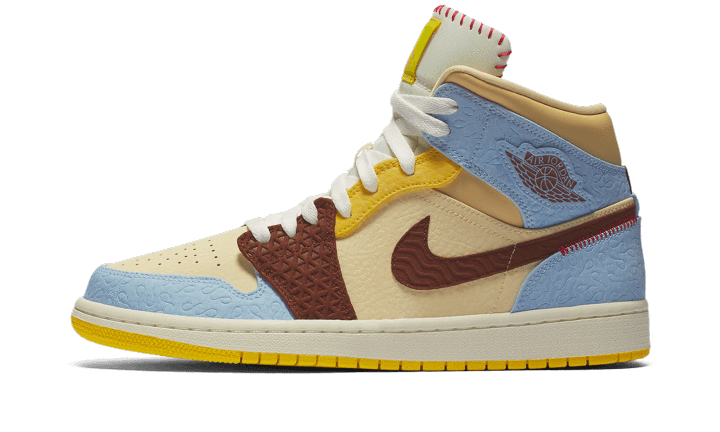 Air Jordan 1 Mid SE Fearless Maison Chateau Rouge CU2803-200 — Vista 1