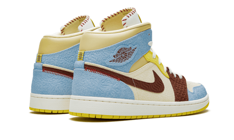Air Jordan 1 Mid SE Fearless Maison Chateau Rouge CU2803-200 — Vista 2