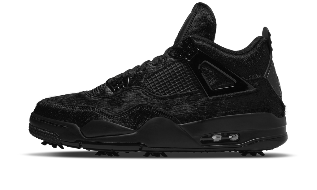 Air Jordan 4 Retro Golf Black Cat Pony Hair CU9981-001 — Vista 1