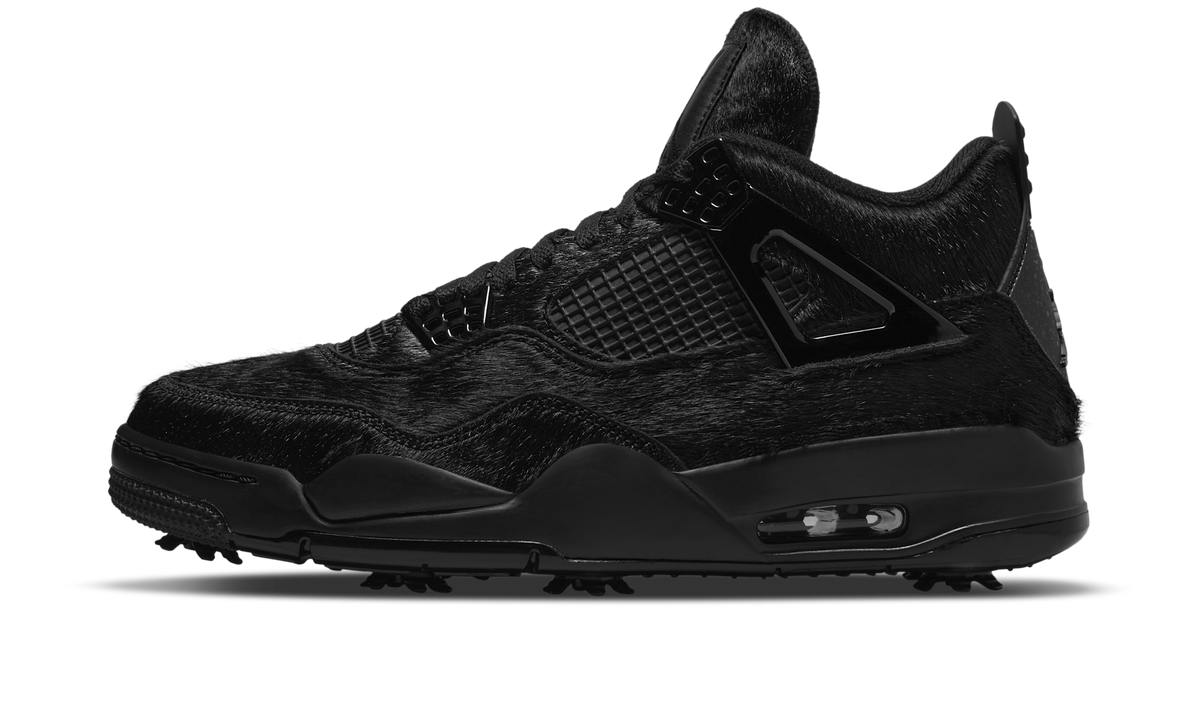 Air Jordan 4 Retro Golf Black Cat Pony Hair CU9981-001 — Vista 1