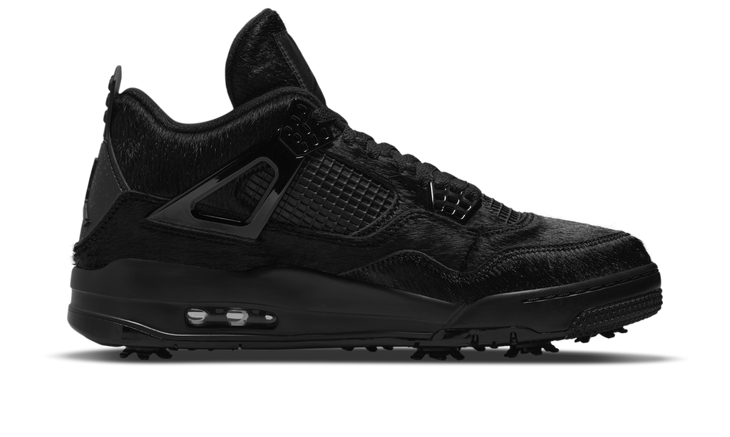 Air Jordan 4 Retro Golf Black Cat Pony Hair CU9981-001 — Vista 2