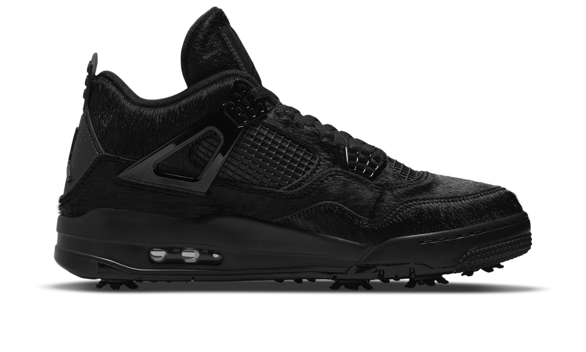 Air Jordan 4 Retro Golf Black Cat Pony Hair CU9981-001 — Vista 2