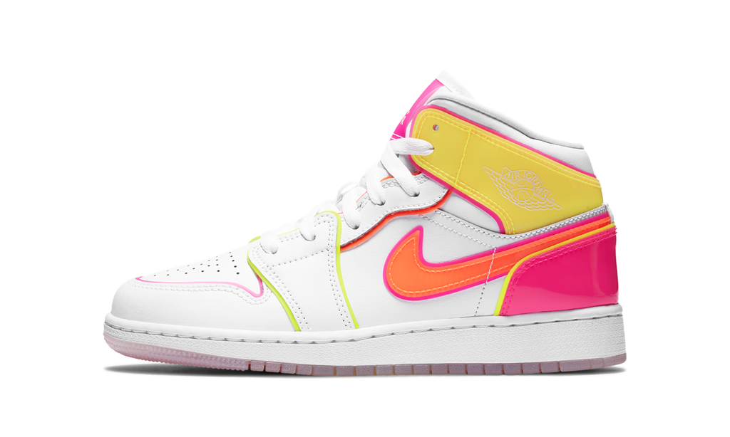 Air Jordan 1 Mid Edge Glow (GS) CV4611-100 — Vista 1