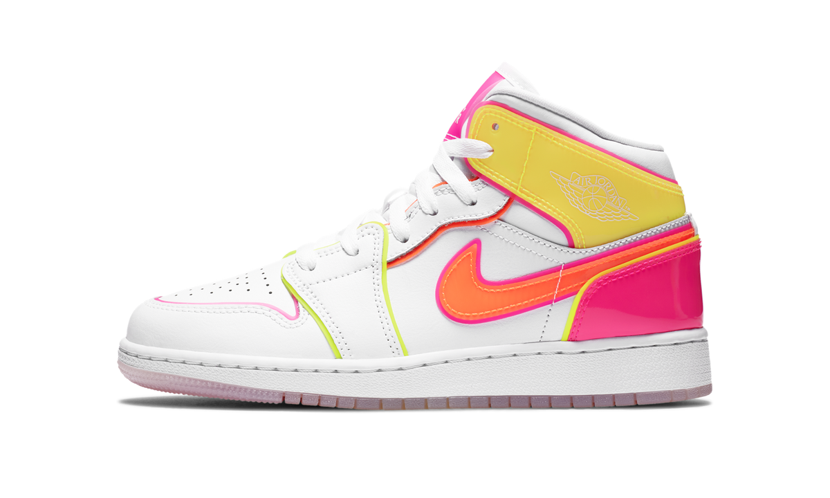 Air Jordan 1 Mid Edge Glow (GS) CV4611-100 — Vista 1