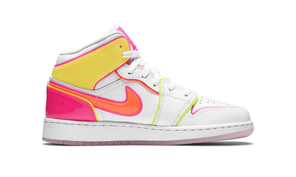 Air Jordan 1 Mid Edge Glow (GS) CV4611-100 — Vista 2