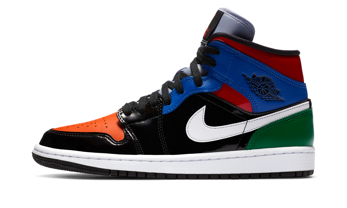 Air Jordan 1 Mid Multi Patent (Women's) CV5276-001 — Vista 1