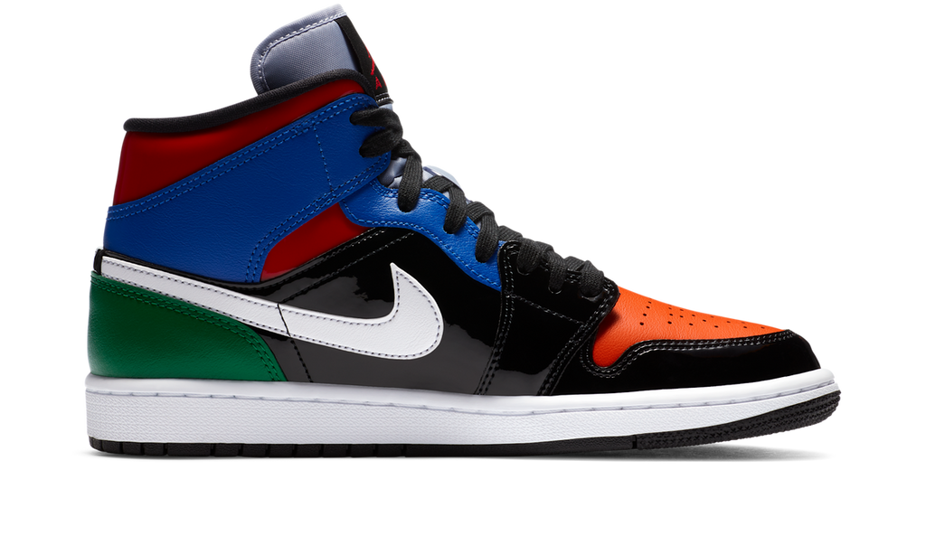 Air Jordan 1 Mid Multi Patent (Women's) CV5276-001 — Vista 2