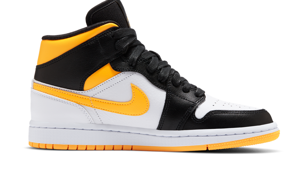 Air Jordan 1 Mid Laser Orange Black (Women's) CV5276-107 — Vista 2