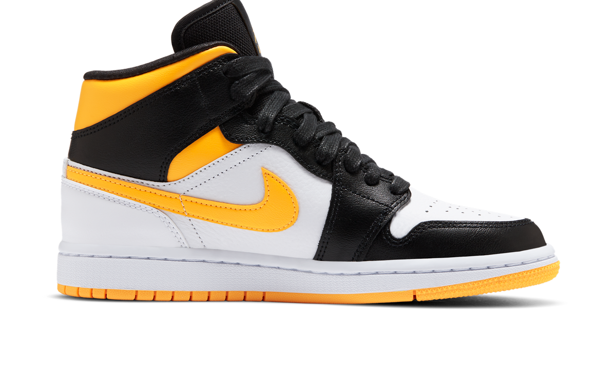 Air Jordan 1 Mid Laser Orange Black (Women's) CV5276-107 — Vista 2