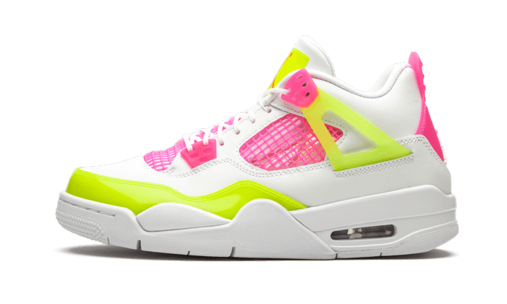 Air Jordan 4 Retro White Lemon Pink (GS) CV7808-100 — Vista 1