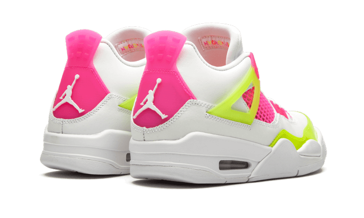 Air Jordan 4 Retro White Lemon Pink (GS) CV7808-100 — Vista 2
