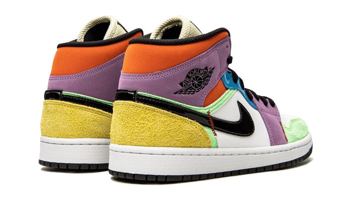 Air Jordan 1 Mid SE Multi-Color (Women's) CW1140-100 — Vista 2