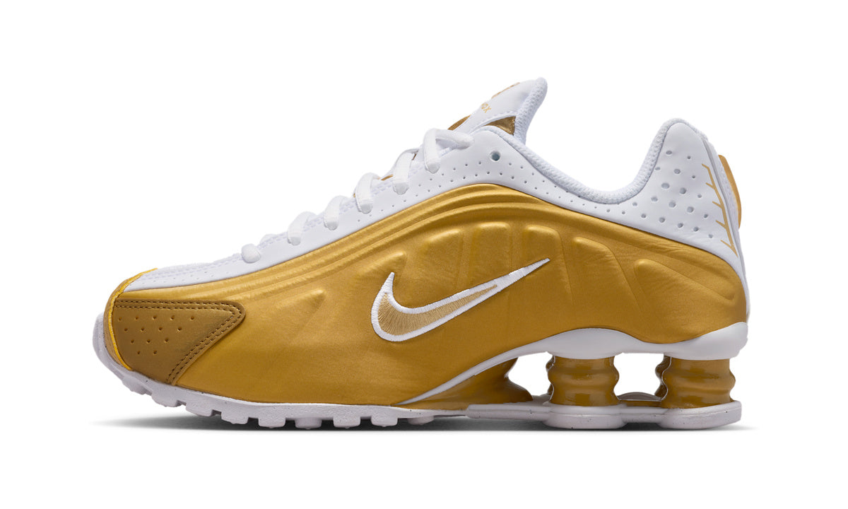 Nike Shox R4 Metallic Gold White (GS) — Foto 1