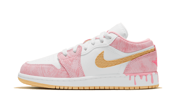 Air Jordan 1 Low SE Paint Drip CW7104-601 — Vista 1