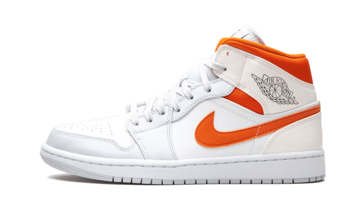 Air Jordan 1 Mid Starfish Pure Platinum CW7591-100 — Vista 1