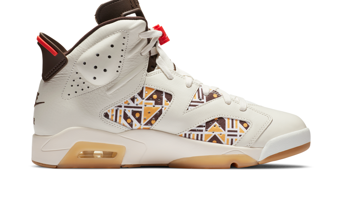 Air Jordan 6 Retro Quai 54 Sail Brown (2020) CZ4152-100 — Vista 2