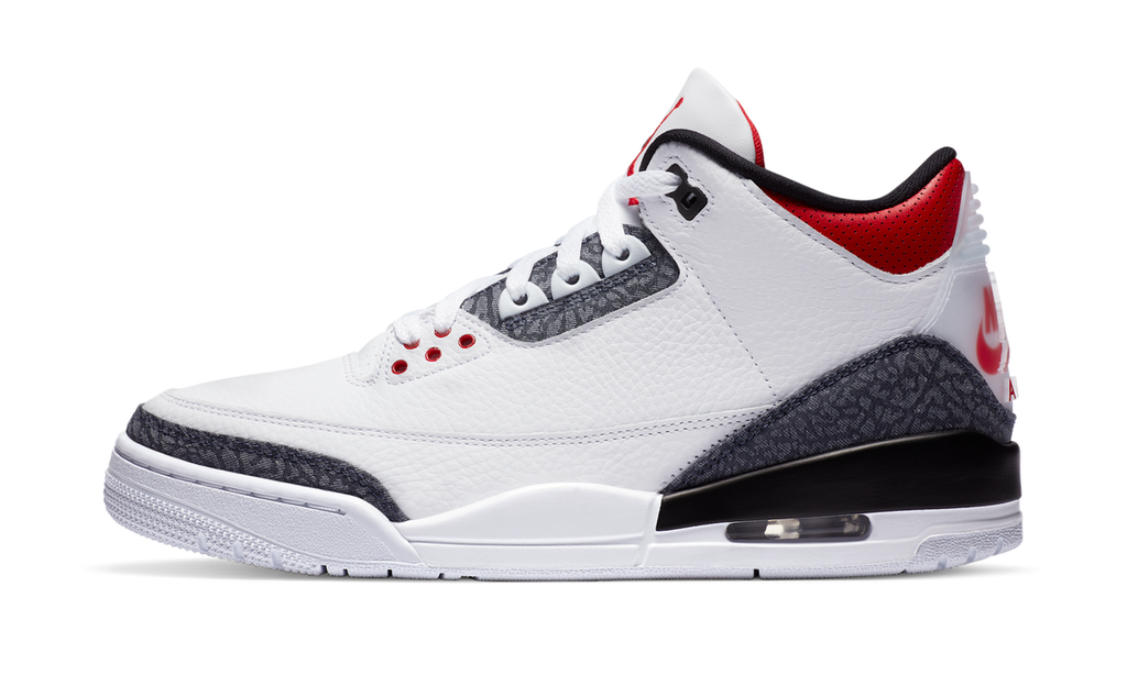 Air Jordan 3 Retro SE Fire Red Denim (2020) CZ6431-100 — Vista 1