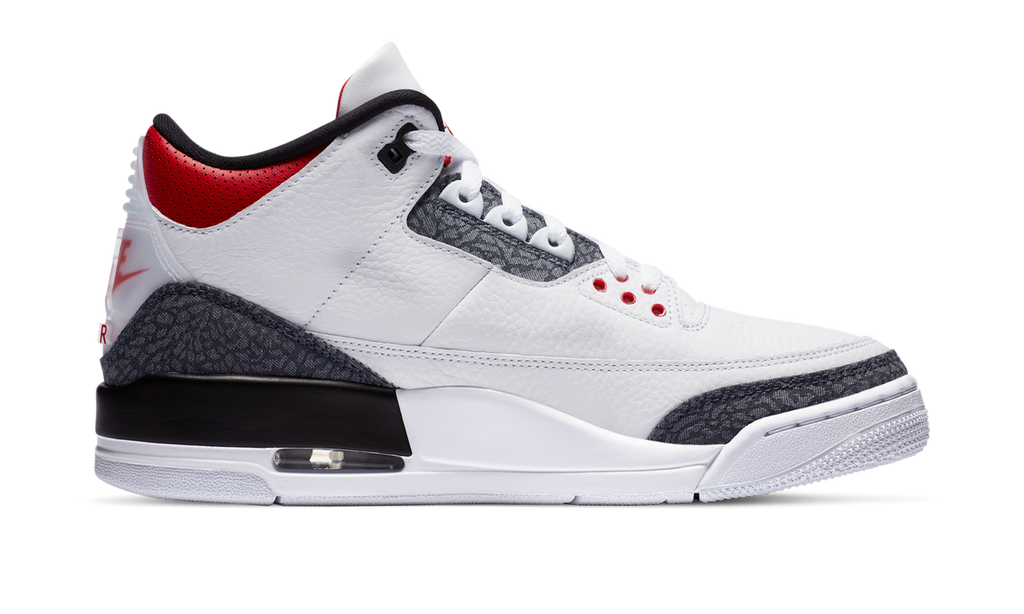 Air Jordan 3 Retro SE Fire Red Denim (2020) CZ6431-100 — Vista 2
