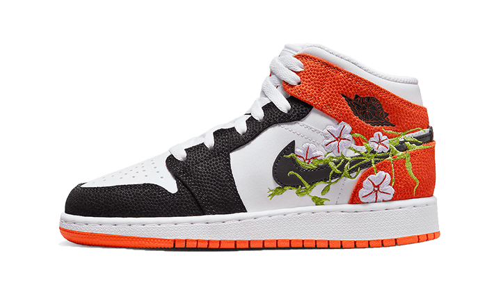 Air Jordan 1 Mid SE Basketball Blossom D08390-100 — Vista 1