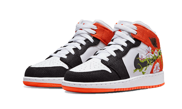 Air Jordan 1 Mid SE Basketball Blossom D08390-100 — Vista 2