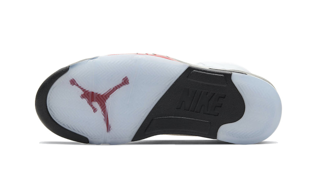 Air Jordan 5 Retro Fire Red Silver Tongue (2020) DA1911-102 — Vista 3