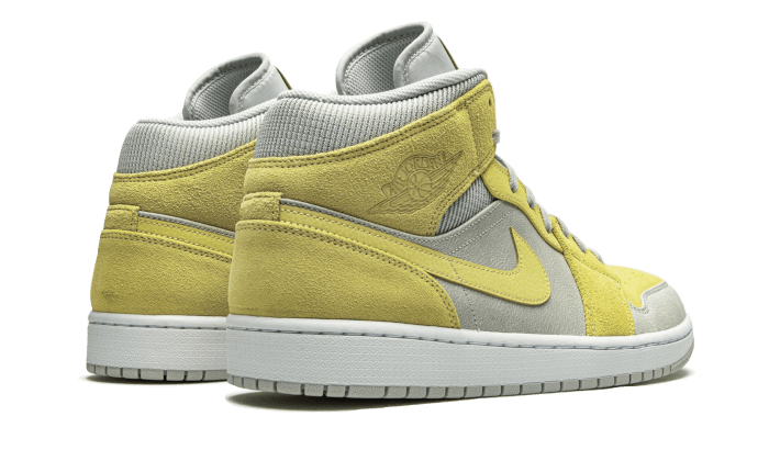Air Jordan 1 Mid Mixed Textures Yellow DA4666-001 — Vista 2