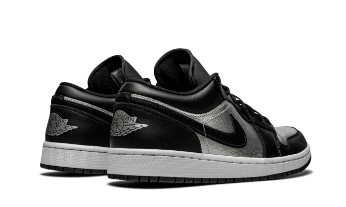 Air Jordan 1 Low SE Black Metallic Silver (Women's) DA5551-001 — Vista 2