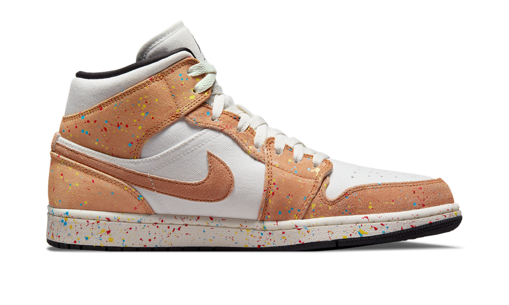 Air Jordan 1 Mid SE Brushstroke DA8005-100 — Vista 2