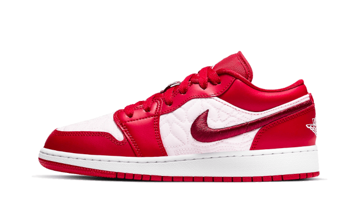 Air Jordan 1 Low SE Red Quilt (GS) DB3621-600 — Vista 1