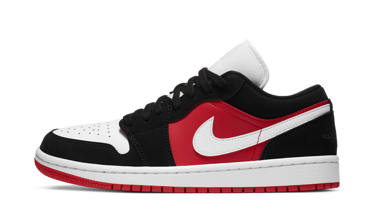 Air Jordan 1 Low Black White Gym Red (Women's) DC0774-016 — Vista 1