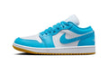 Air Jordan 1 Low White Gum Light Brown Dark Powder Blue DC0774-104 — Vista 1