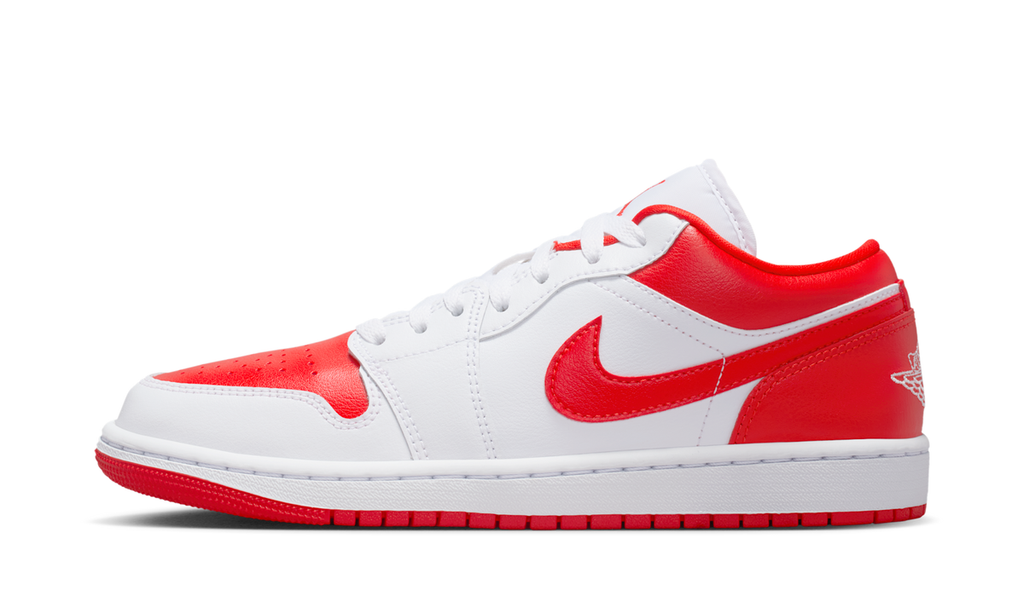 Air Jordan 1 Low White Chile Red (Women's) DC0774-110 — Vista 1