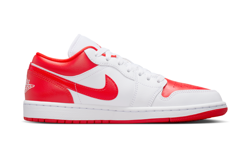 Air Jordan 1 Low White Chile Red (Women's) DC0774-110 — Vista 2