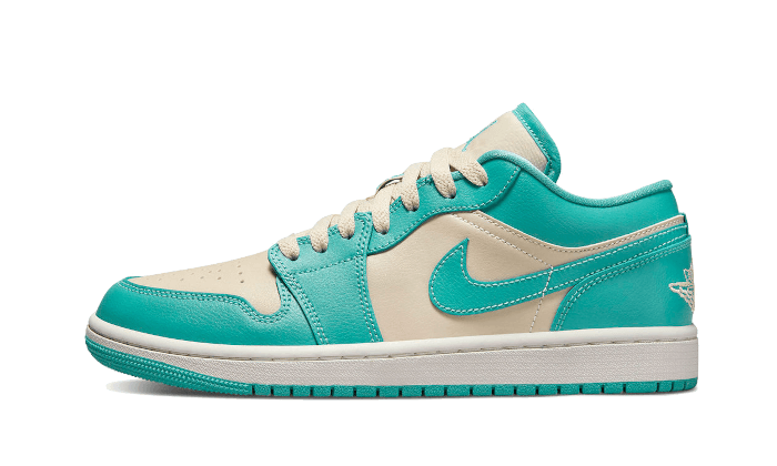 Air Jordan 1 Low Tropical Teal (Women's) DC0774-131 — Vista 1