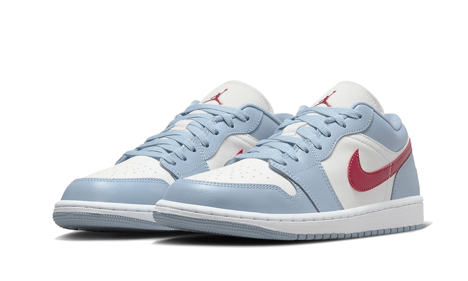 Air Jordan Women's 1 Low Blue Whisper DC0774-164 — Vista 2
