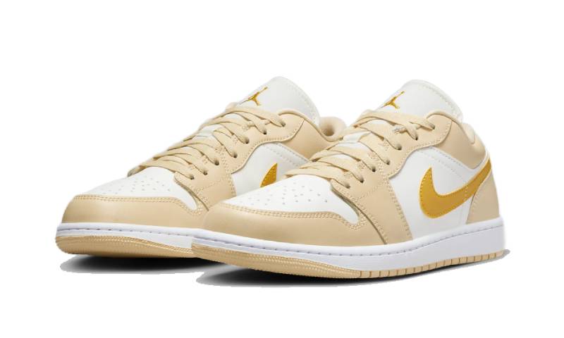Air Jordan 1 Low Sail Yellow Ochre DC0774-170 — Vista 2