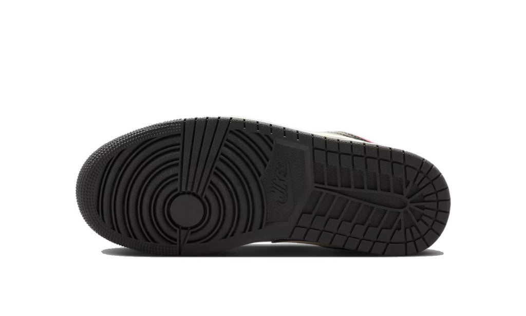Air Jordan 1 Low Mystic Hibiscus Black (W) DC0774-605 — Vista 3