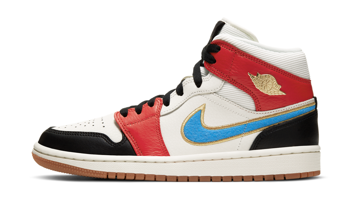 Air Jordan 1 Mid Let(Her)Man (Women's) DC1426-100 — Vista 1