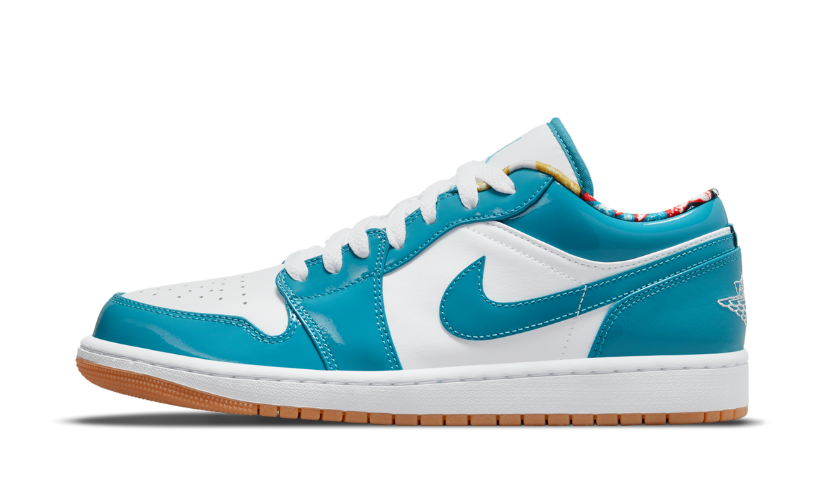 Air Jordan 1 Low SE Barcelona Cyber Teal DC6991-400 — Vista 1