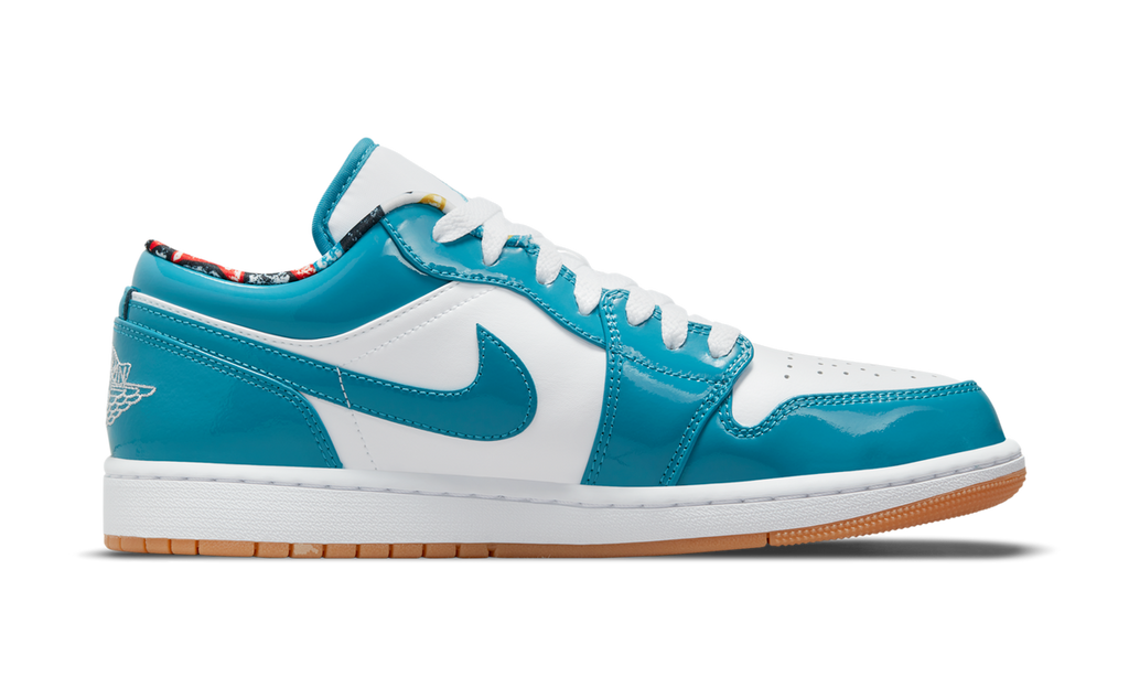 Air Jordan 1 Low SE Barcelona Cyber Teal DC6991-400 — Vista 2