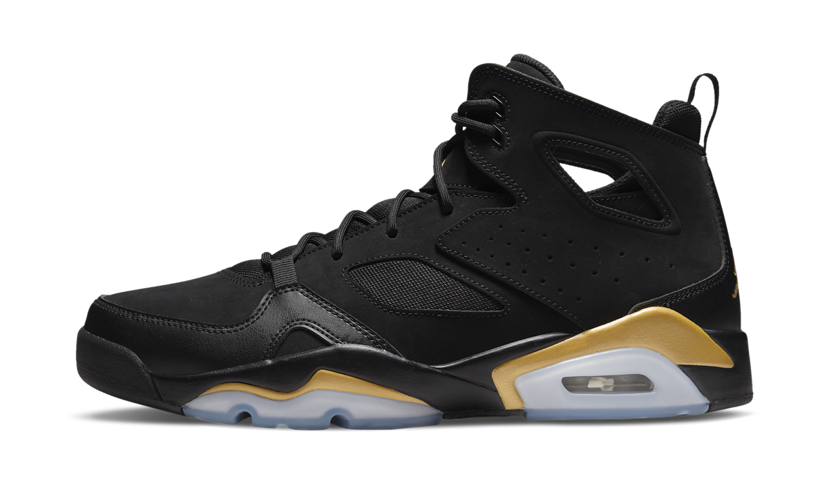 Air Jordan Flight Club 91 Black Metallic Gold (2021) DC7329-007 — Vista 1