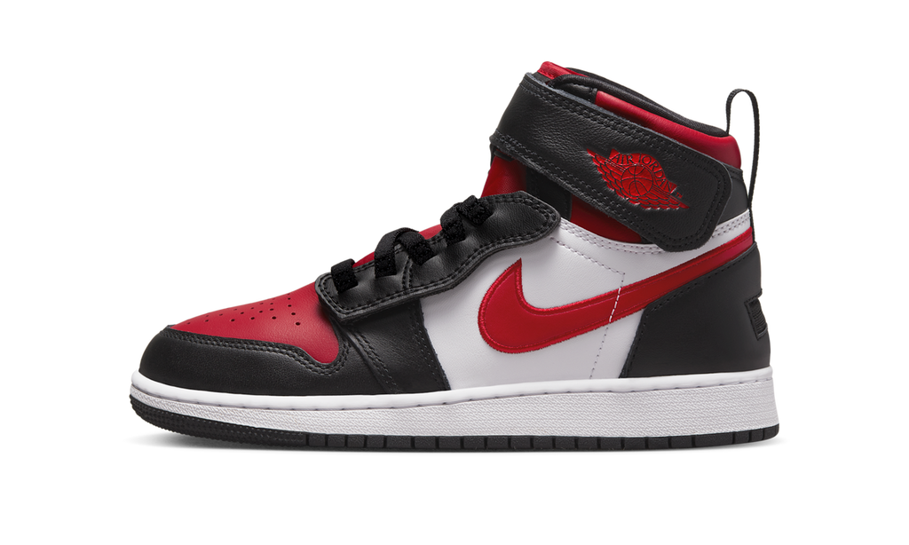 Air Jordan 1 High FlyEase Black White Fire Red (GS) DC7986-061 — Vista 1